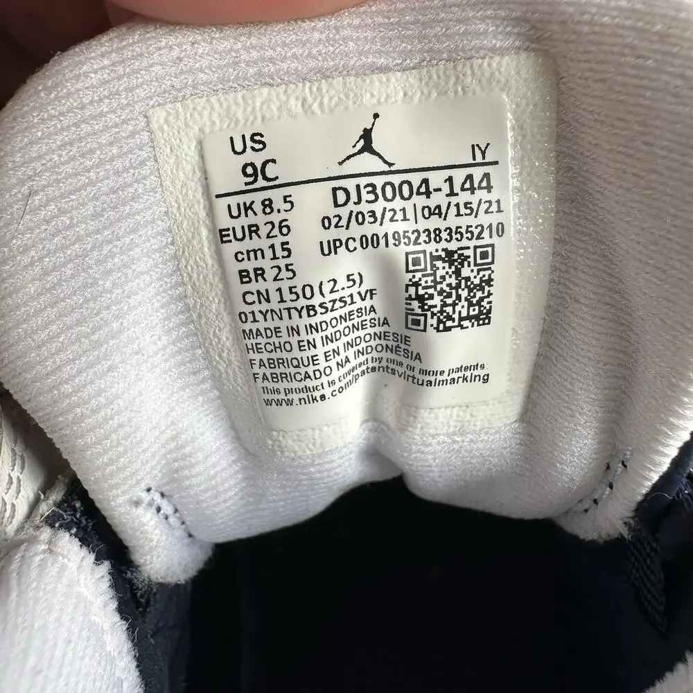 Nike Air Jordan 13 Retro Toddler Size 9C Blue White Athletic Shoes Sneakers‎